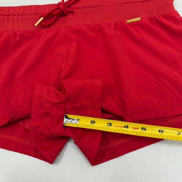 Cleo Harper Dash Red Quick Dry Stretch Lined Running Shorts Womens size Small - Picture 7 of 10